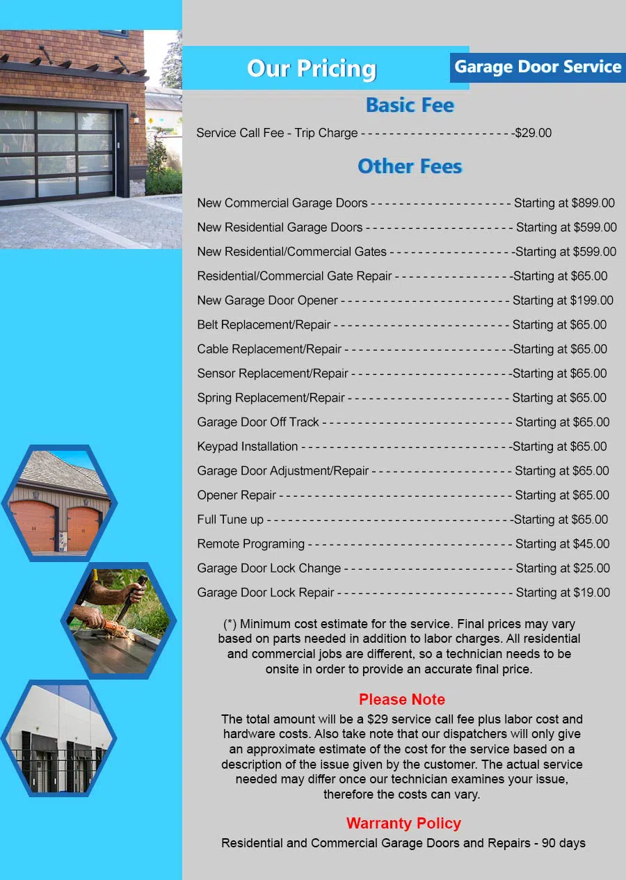 Capitol Garage Doors Lake Worth, FL 561-826-4615 - pricelist4